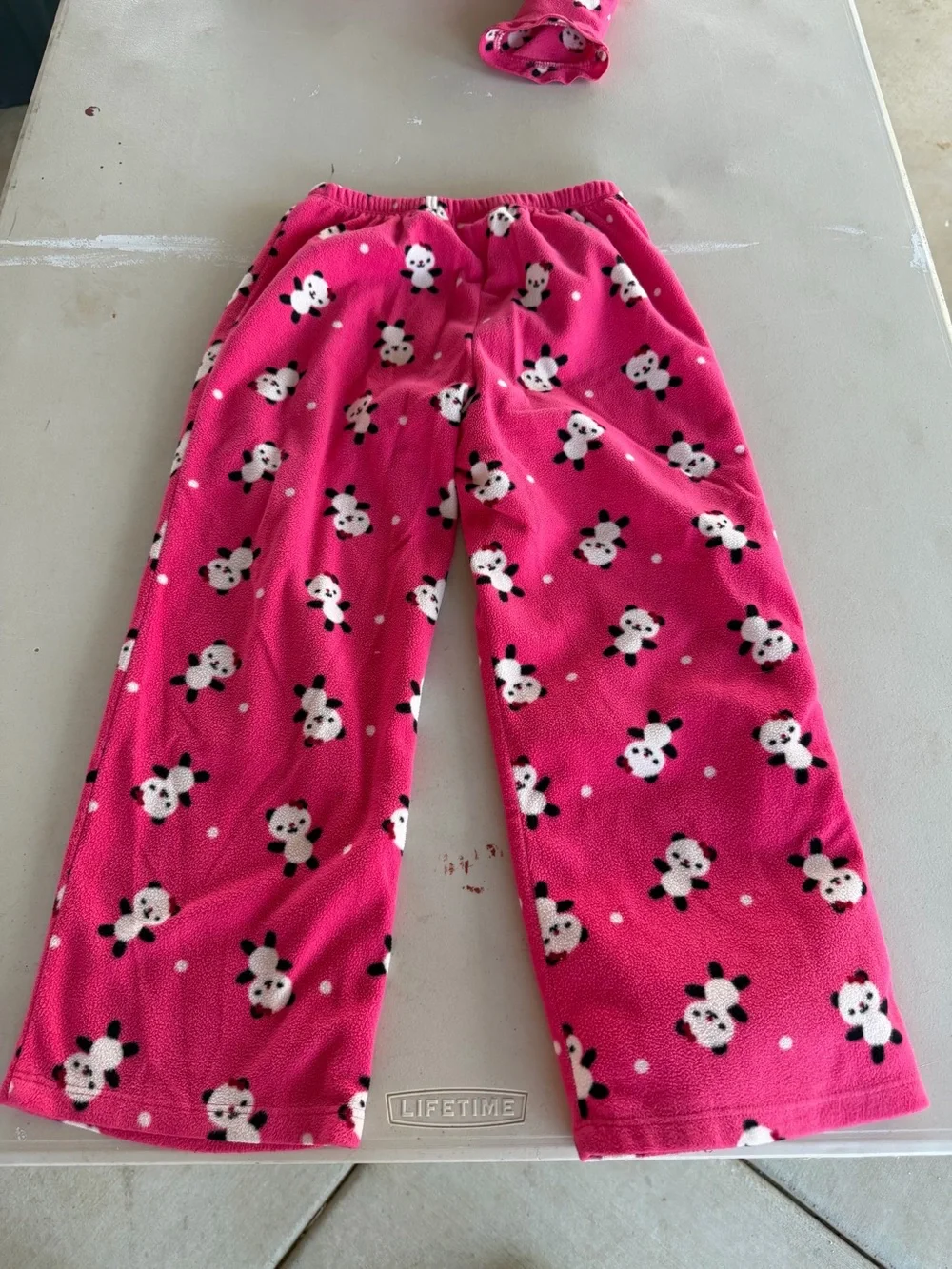 Gymboree Hot Pink Panda Fleece Pajama Set